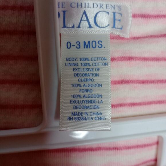 The Children's Place 2 Pc Hoodie Jacket Jogger Pant Set Sweats Baby Girls 0-3mo - Picture 7 of 7